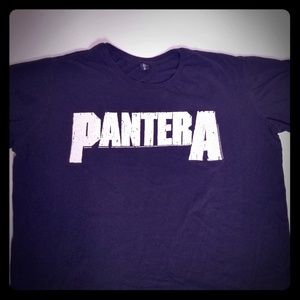 Men's Pantera Tshirt Black Large